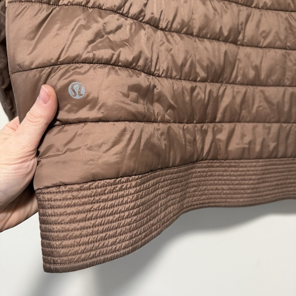 Lululemon The Bomb Bomber Reversible Jacket Bark Berry / Heathered Bark Berry 8 - Picture 7 of 16